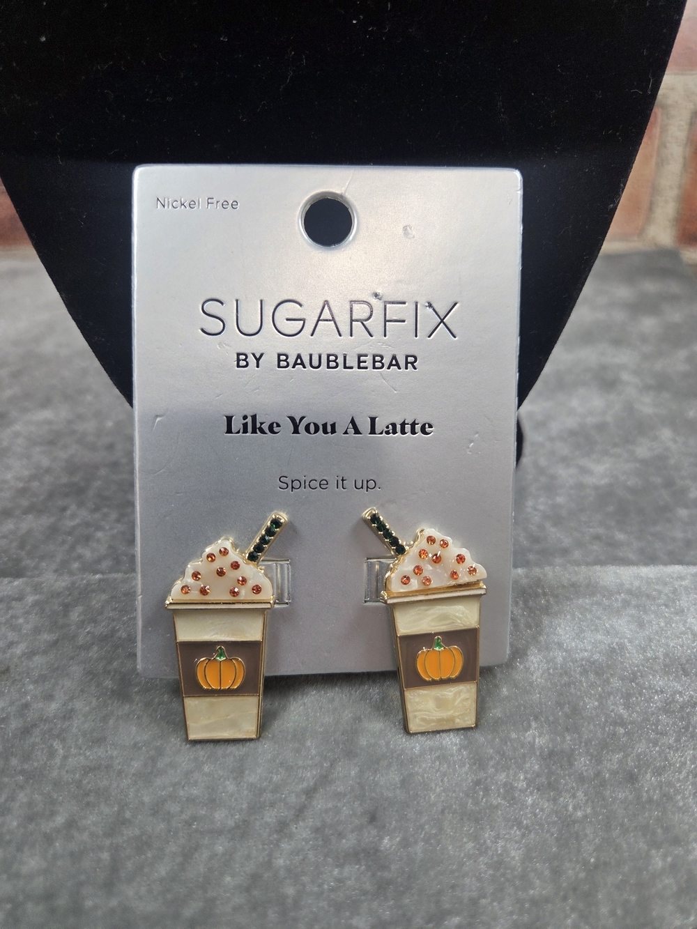 NWT Sugarfix by BaubleBar "Like You A Latte" PSL Earrings
